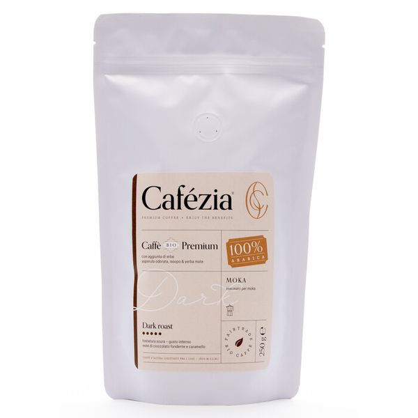 Cafezie Dark roast mletá BIO 250g