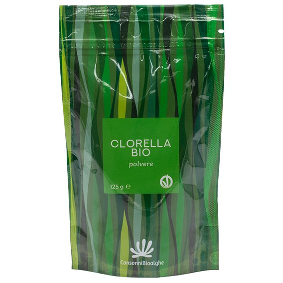 Chlorella TOP BIO prášek 125g ConsonniBioalghe