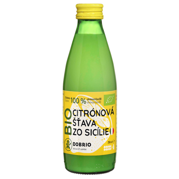 Citronová šťáva ze Sicílie BIO 250ml DOBRIO