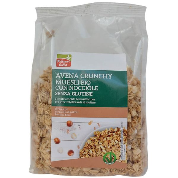 Crunchy bezlepková granola lískovce BIO 250g La Finestra sul Cielo