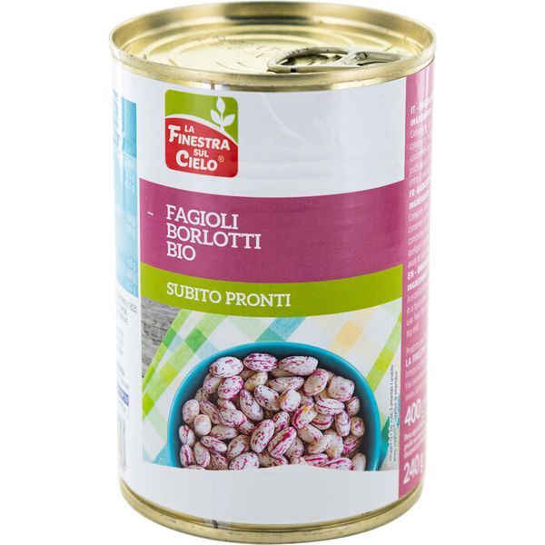 Fazole Borlotti sterilizovaná BIO 400g La Finestra