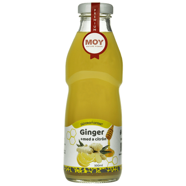 Ginger s medem a citrónem 100% šťáva 500ml MOY Zamio