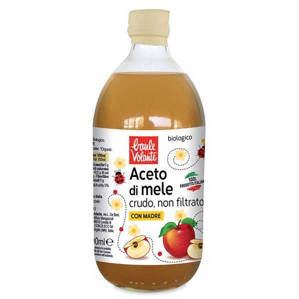 Jablečný ocet nepasterizovaný a nefiltrovaný BIO 500ml Baule Volante