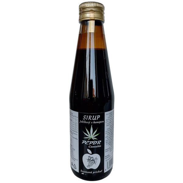 Jablečný sirup s konopou - hrozny 250ml PEPDR Cannabis