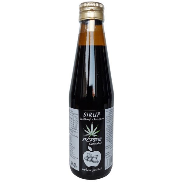 Jablečný sirup s konopou - šipka 250ml PEPDR Cannabis