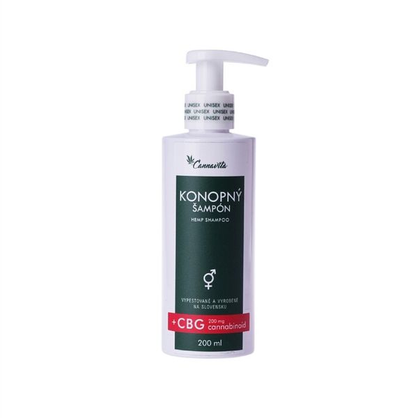 Konopný šampon s CBG 200ml Cannavita