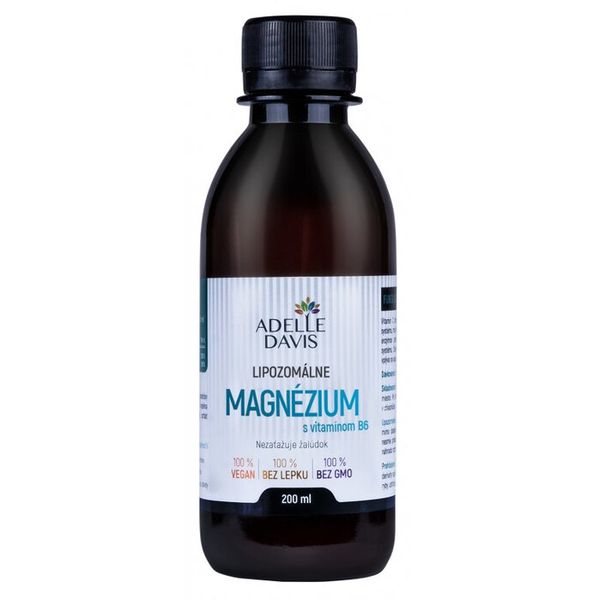 Liposomální magnesium s vitamínem B6 200ml Adelle Davis