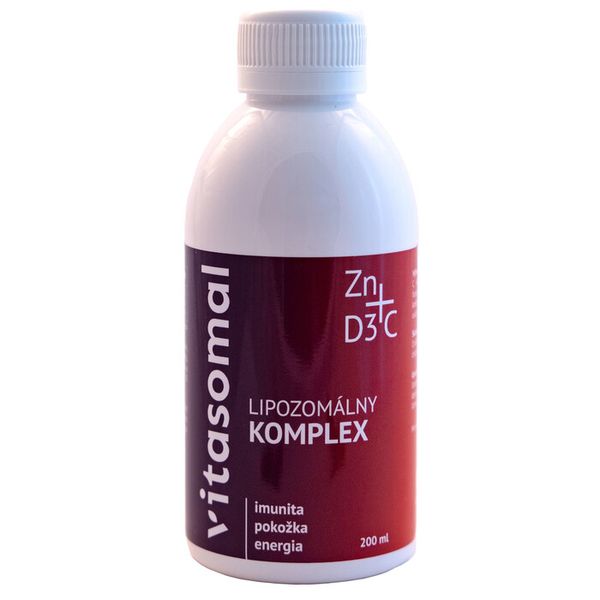 Lipozomální komplex C+D3+Zn 200ml bez konzervantů Vitasomal