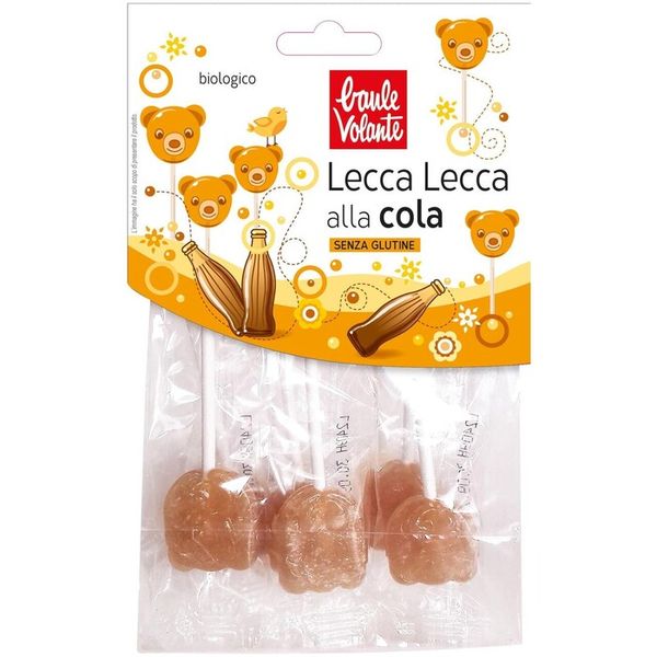 Lízátka cola s rýžovým sirupem BIO 64g Baule Volante