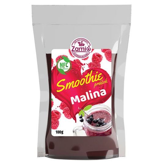 Malina smoothie prášek (ovocné vločky) 100g Zamio