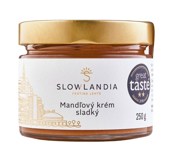 Mandlový krém sladký 250g Slowlandia