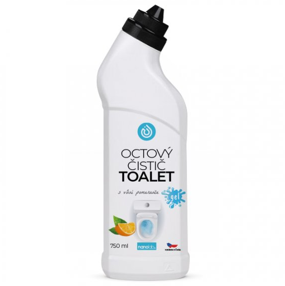 Octový čistič toalet pomeranč 750ml nanolab