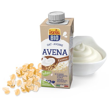 Ovesný krém na vaření a pečení 8% TOP BIO 200ml isola BIO