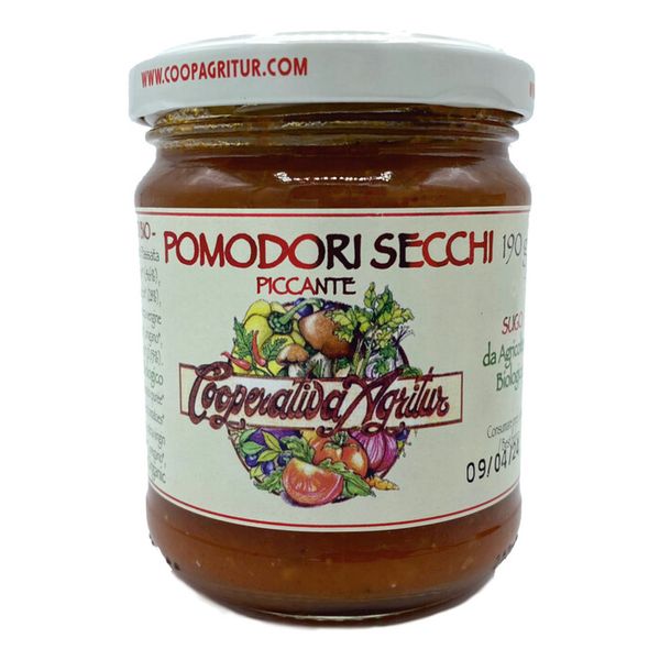 Pomodori secchi - pikantní rajčatová omáčka se sušenými rajčaty TOP BIO 190g Agritur