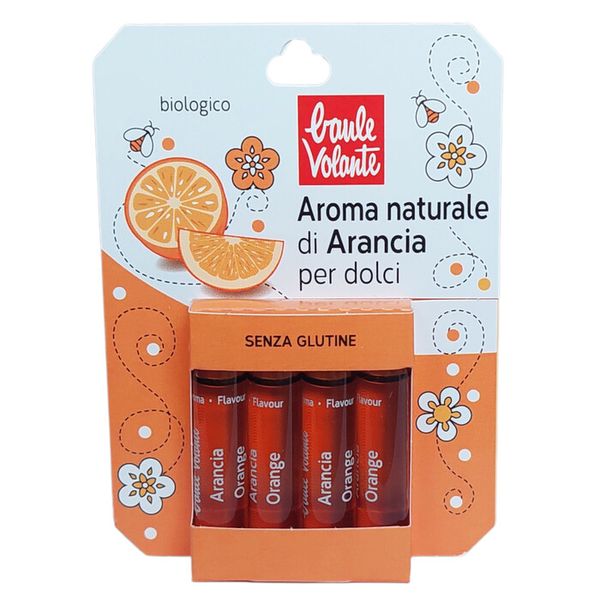 Přírodní pomerančové aroma do pečení BIO 4 x 2ml Baule Volante