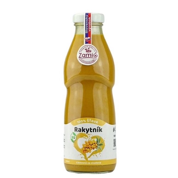 Rakytník 100% šťáva BIO 500ml Zamio