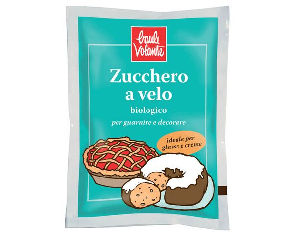 Práškový třtinový cukr BIO 125g Baule Volante