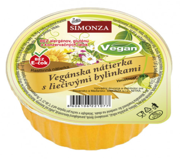 Veganská pomazánka s léčivými bylinkami 50g SIMONZA