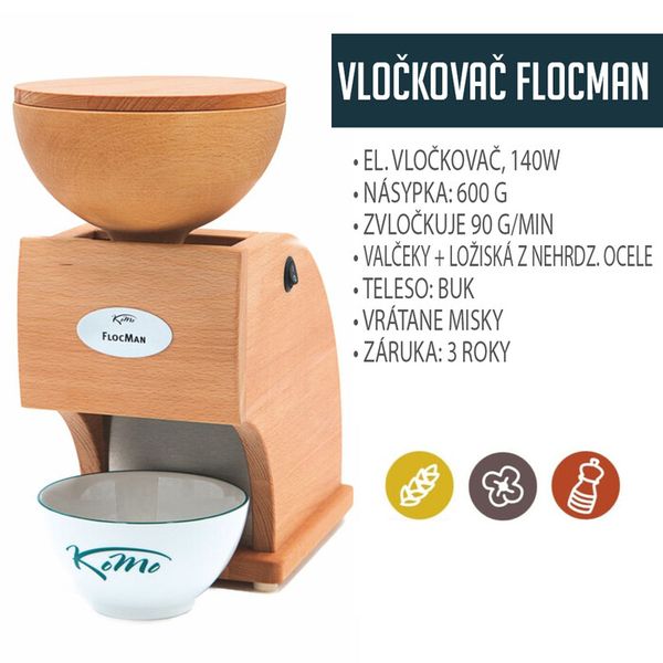 Vločkovač FlocMan 140W KoMo